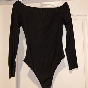 black button up body suit